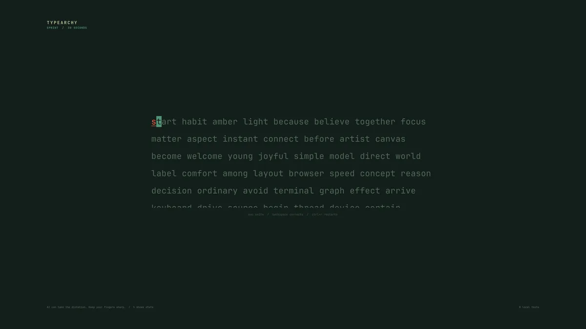Typearchy screenshot